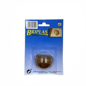 Tope de madera adhesivo media luna Briplas