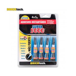 Adhesivo instantáneo super 5000 4x3g Bricotech