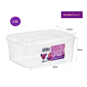 Taper rectangular Sena micro natural  23 x 16 x 9,5 cm (2,8L) Great Plastic
