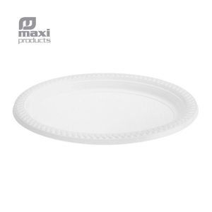 Plato ovalado blanco de 300×230 mm 3ud Maxi