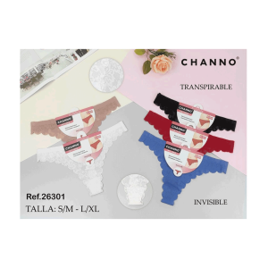 Tanga invisible transpirable 26301 Channo pack 6 uni